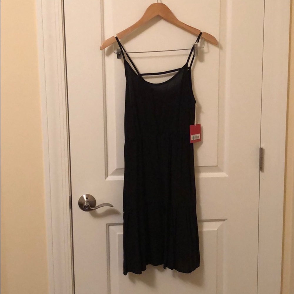 NWT black cotton sundress, size M